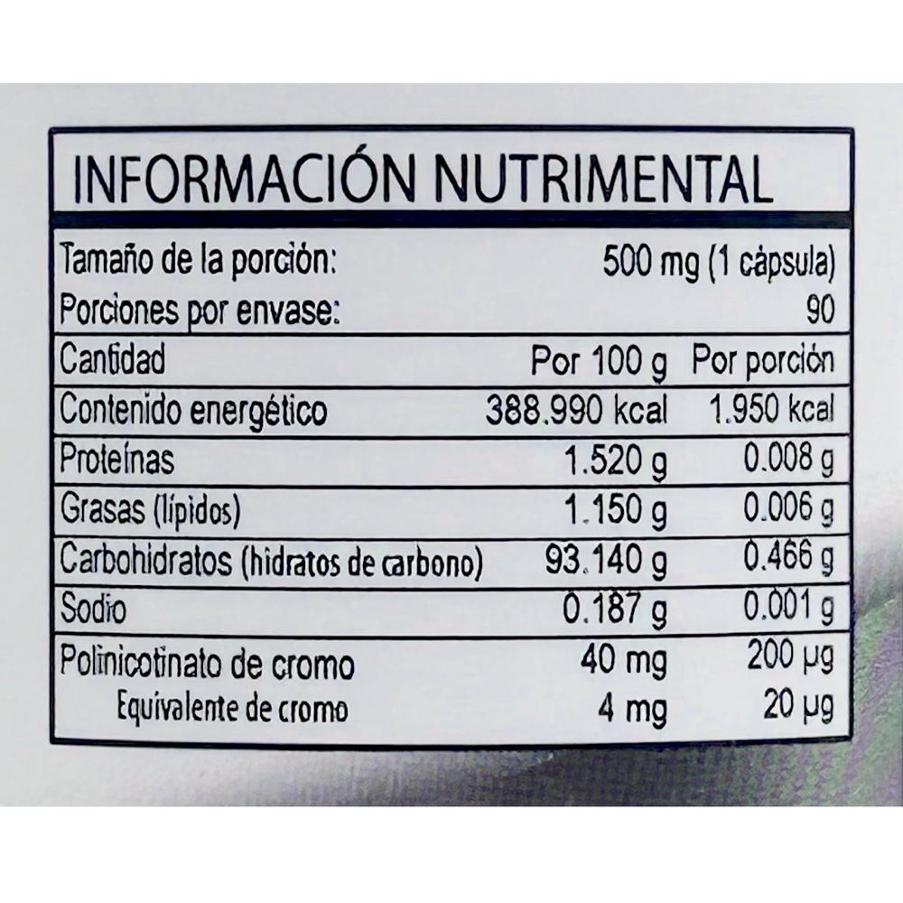 Foto 2 | Suplemento Natural Health Chromium 200 de 90 Cápsulas