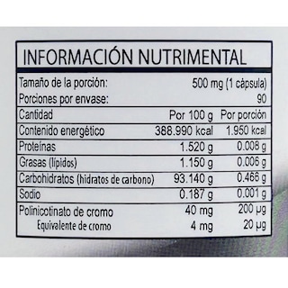 Foto 2 | Suplemento Natural Health Chromium 200 de 90 Cápsulas