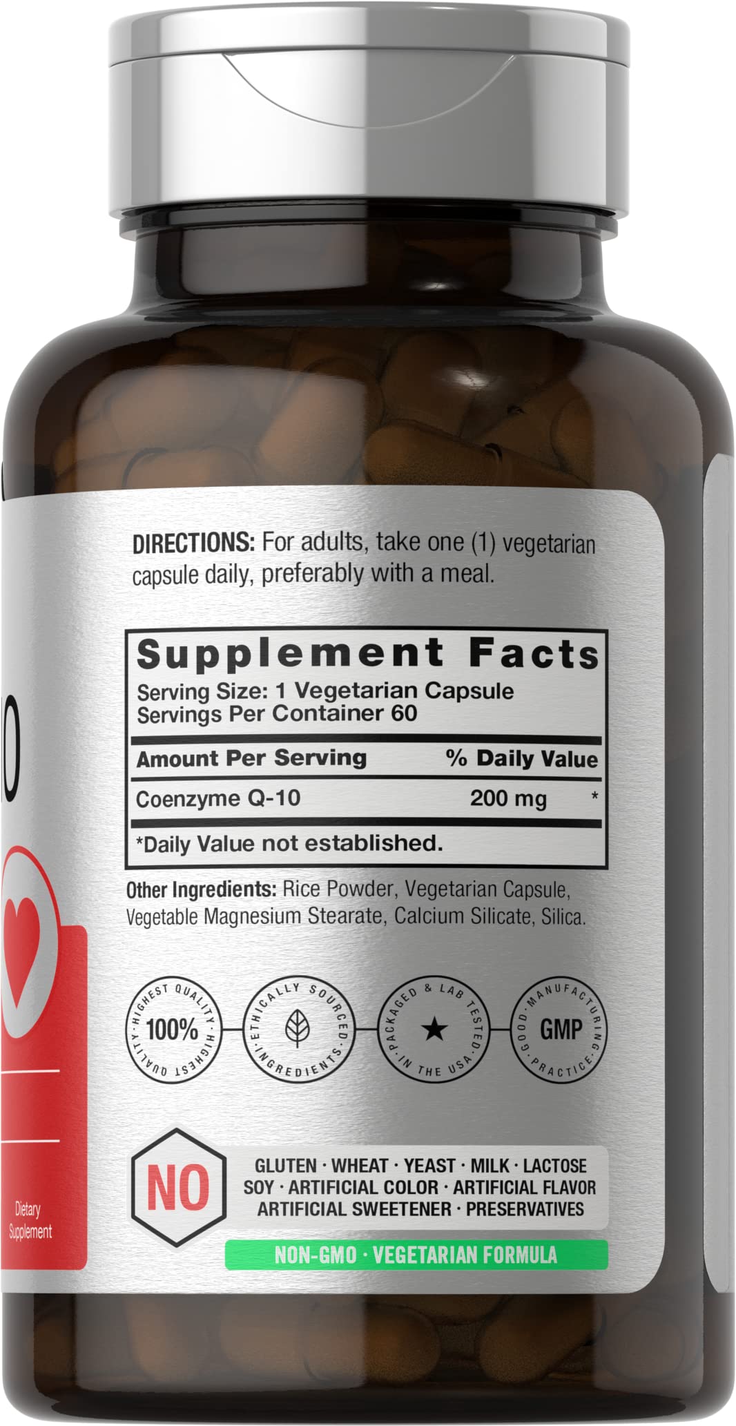 Foto 3 pulgar | Suplemento Horbäach Coq10 en Cápsulas 200 mg 60 Unidades - Venta Internacional