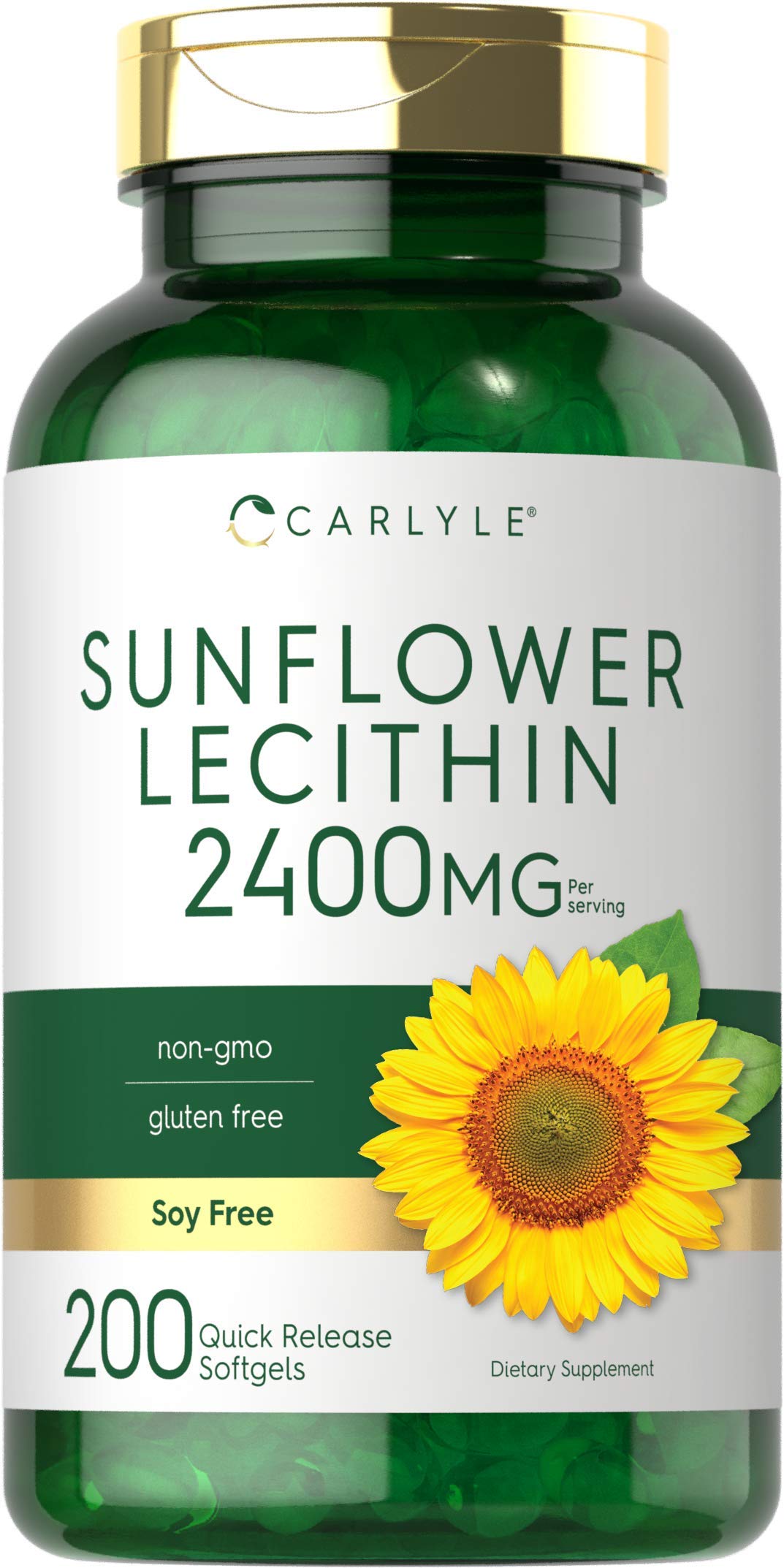 Foto 2 pulgar | Suplemento Carlyle Lecitina de Girasol 2400 Mg 200 Cápsulas- Venta Internacional