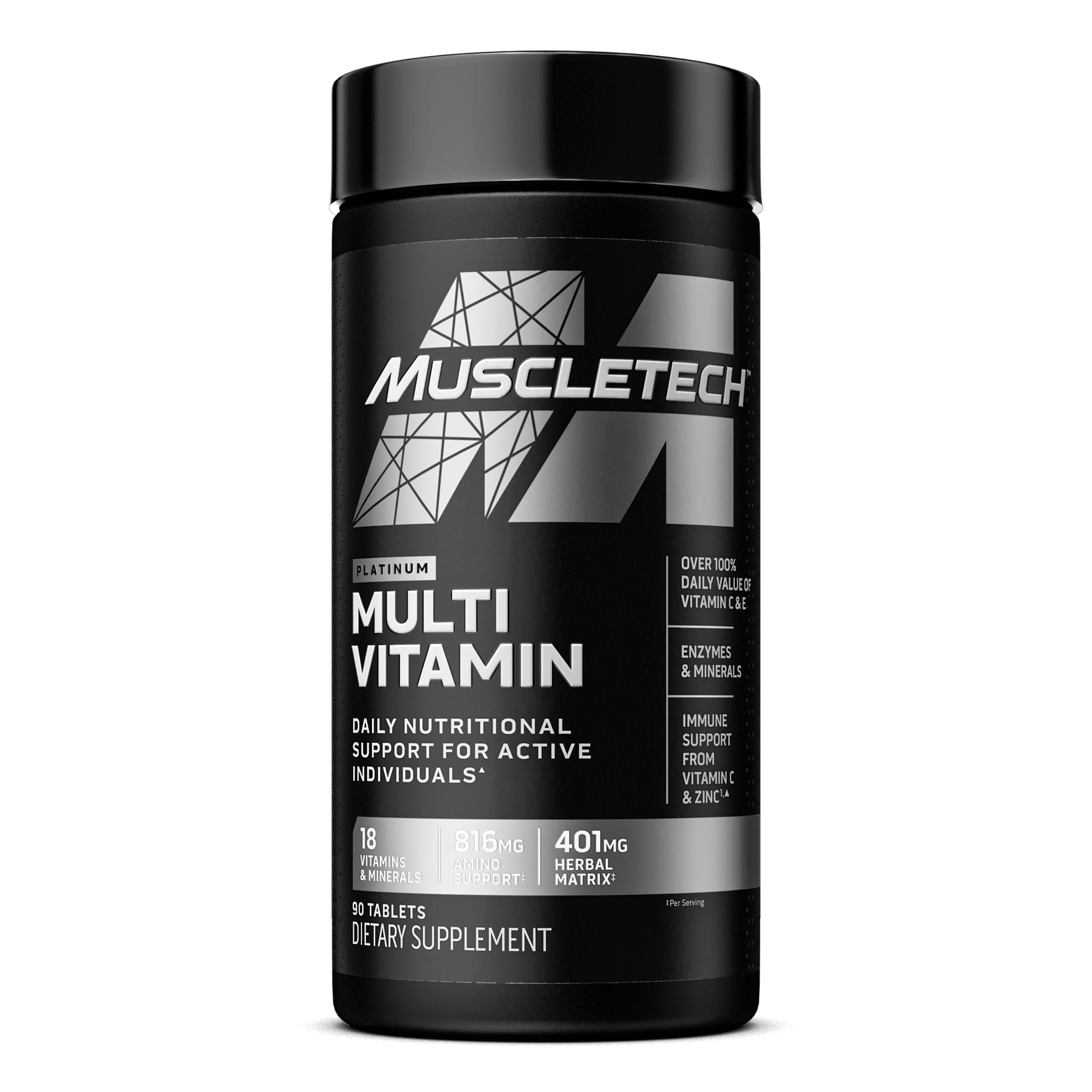 Foto 2 pulgar | Suplementos Multivitamínicos MuscleTech Platinum 90 Comprimidos - Venta Internacional