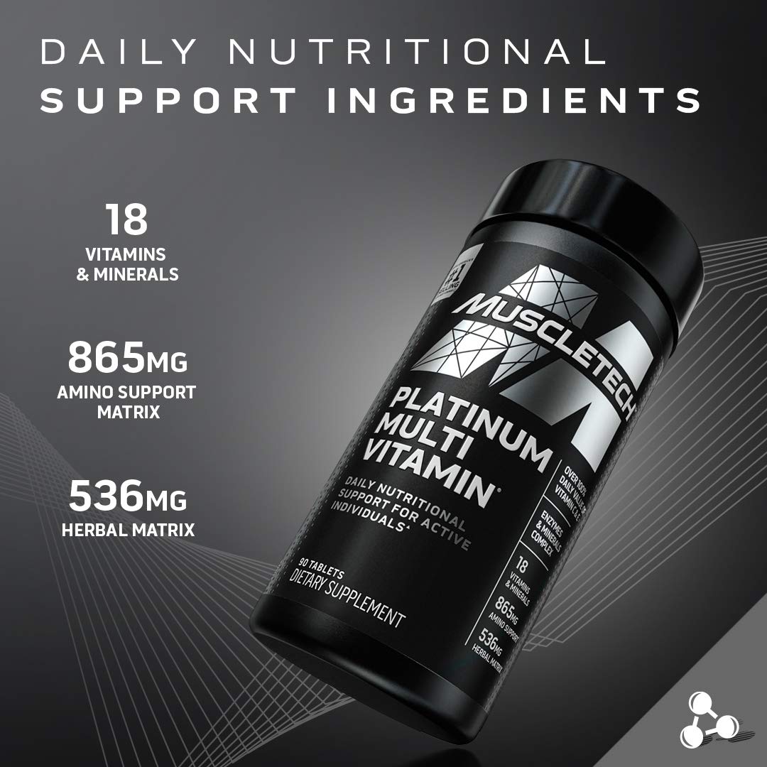 Foto 5 pulgar | Suplementos Multivitamínicos MuscleTech Platinum 90 Comprimidos - Venta Internacional