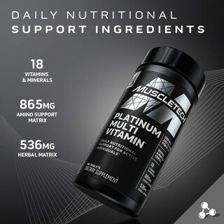 Foto 4 | Suplementos Multivitamínicos MuscleTech Platinum 90 Comprimidos - Venta Internacional