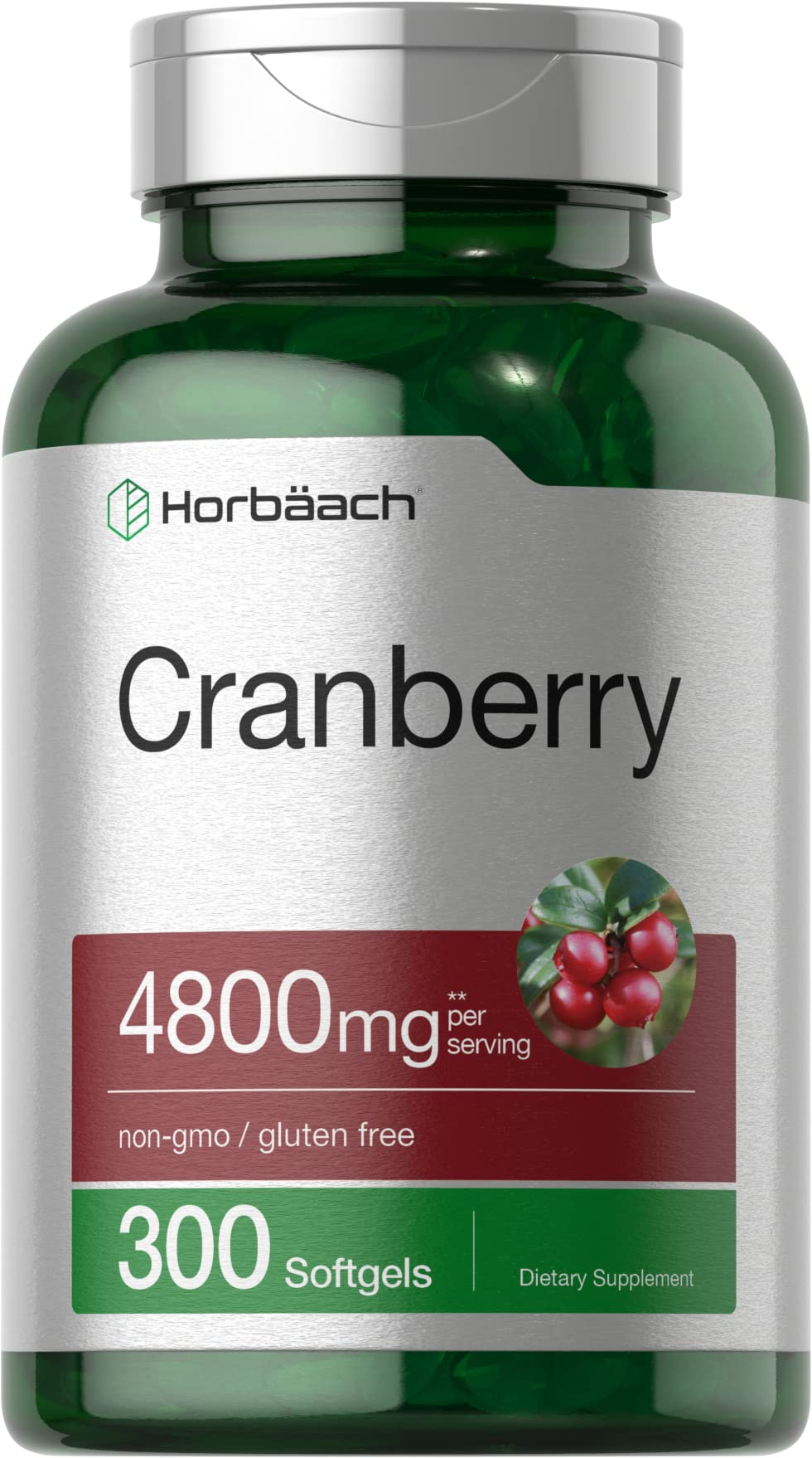 Foto 2 pulgar | Suplemento Horbäach Píldoras de Arándano 4800 mg 300 Cápsulas Blandas - Venta Internacional