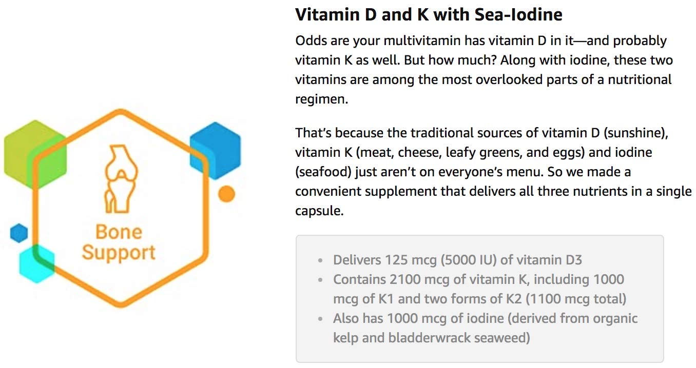 Foto 4 | Suplemento Vitaminas D y K de Life Extension con Yodo Marino - Venta Internacional