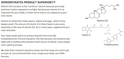 Foto 6 | Suplemento Vitaminas D y K de Life Extension con Yodo Marino - Venta Internacional