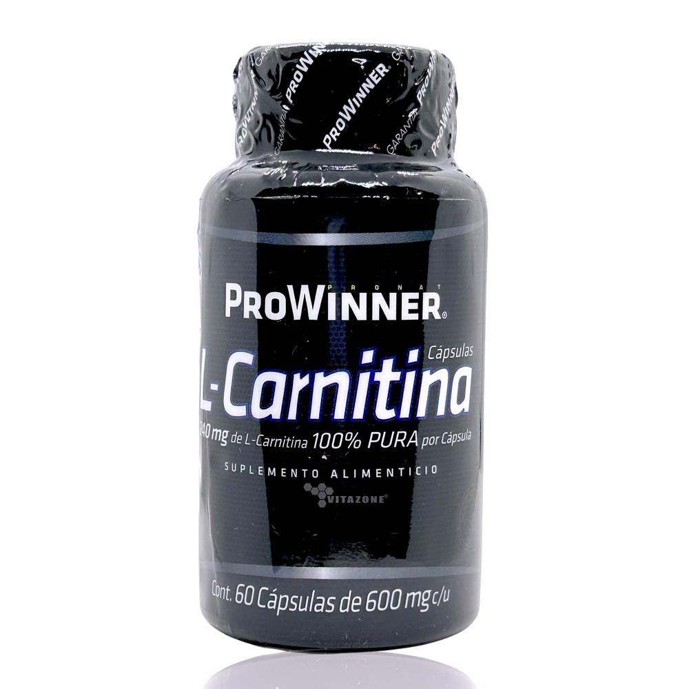 Foto 2 pulgar | L-Carnitina Pro Winner 600 mg 60 Cápsulas
