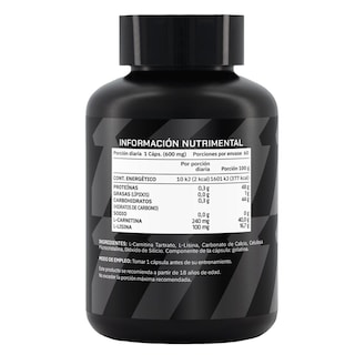 Foto 8 | L-Carnitina Pro Winner 600 mg 60 Cápsulas