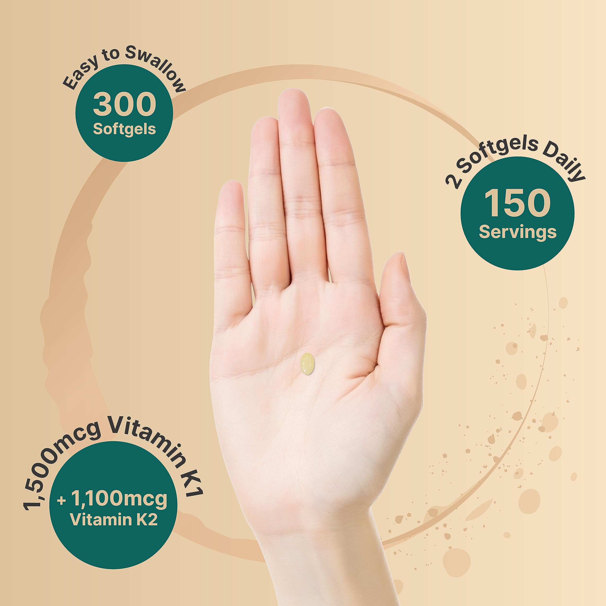 Foto 5 pulgar | Complejo de Vitamina K Natubell 2.600 MCG 300 Cápsulas Blandas - Venta Internacional