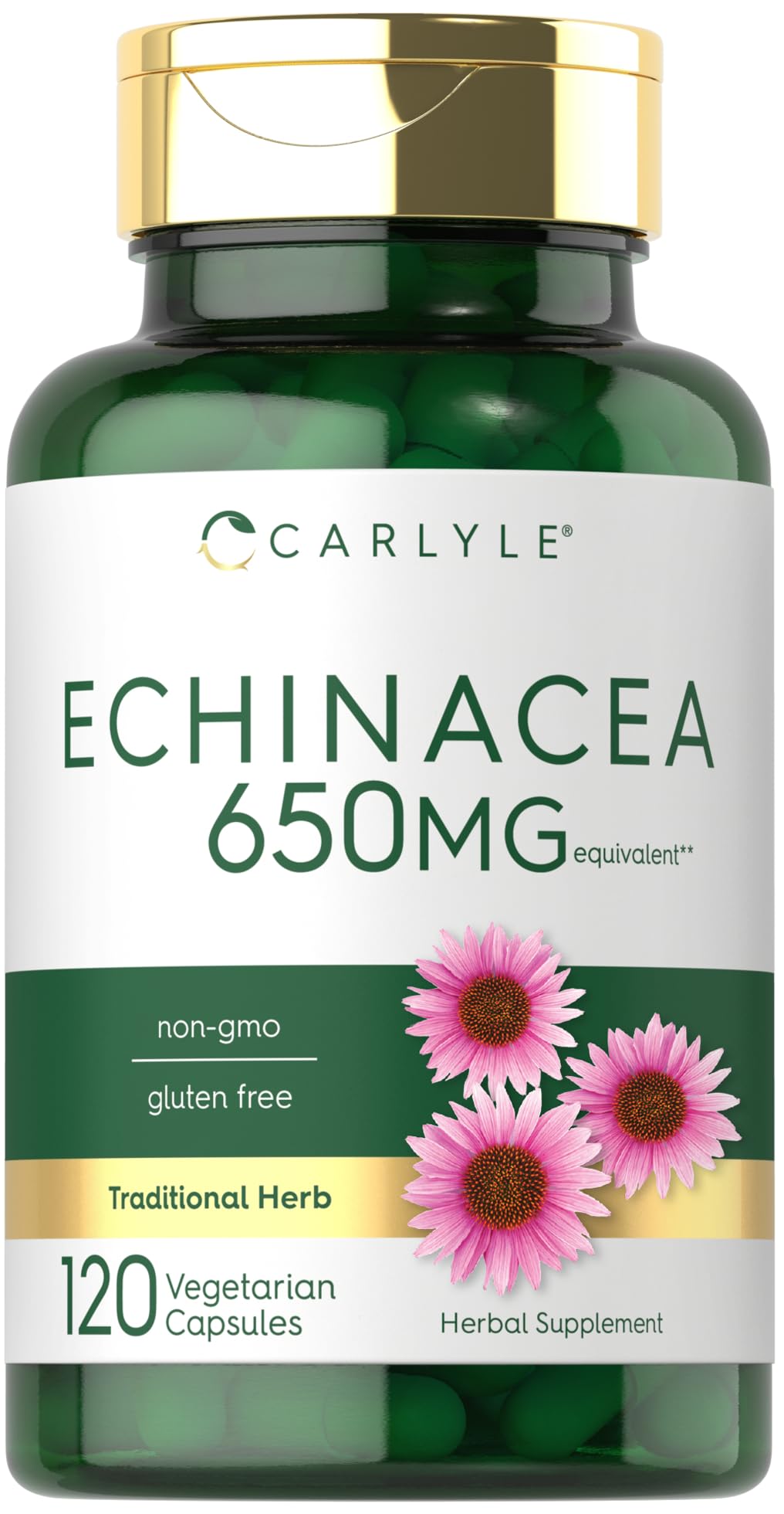 Foto 2 pulgar | Suplemento Carlyle, Cápsulas de Equinácea 650 Mg 120 Unidades - Venta Internacional