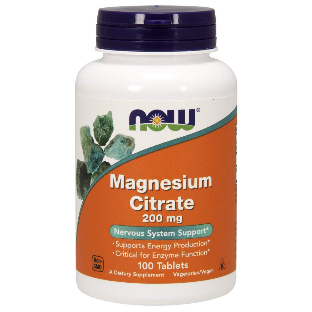 Foto 2 pulgar | Suplemento Now Foods Citrato de Magnesio 200 mg 100 Comprimidos - Venta Internacional
