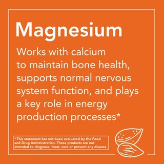 Foto 5 | Suplemento Now Foods Citrato de Magnesio 200 mg 100 Comprimidos - Venta Internacional