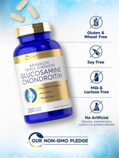 Foto 5 | Suplemento Carlyle: Glucosamina Condroitina Msm Cúrcuma 200 Unidades - Venta Internacional