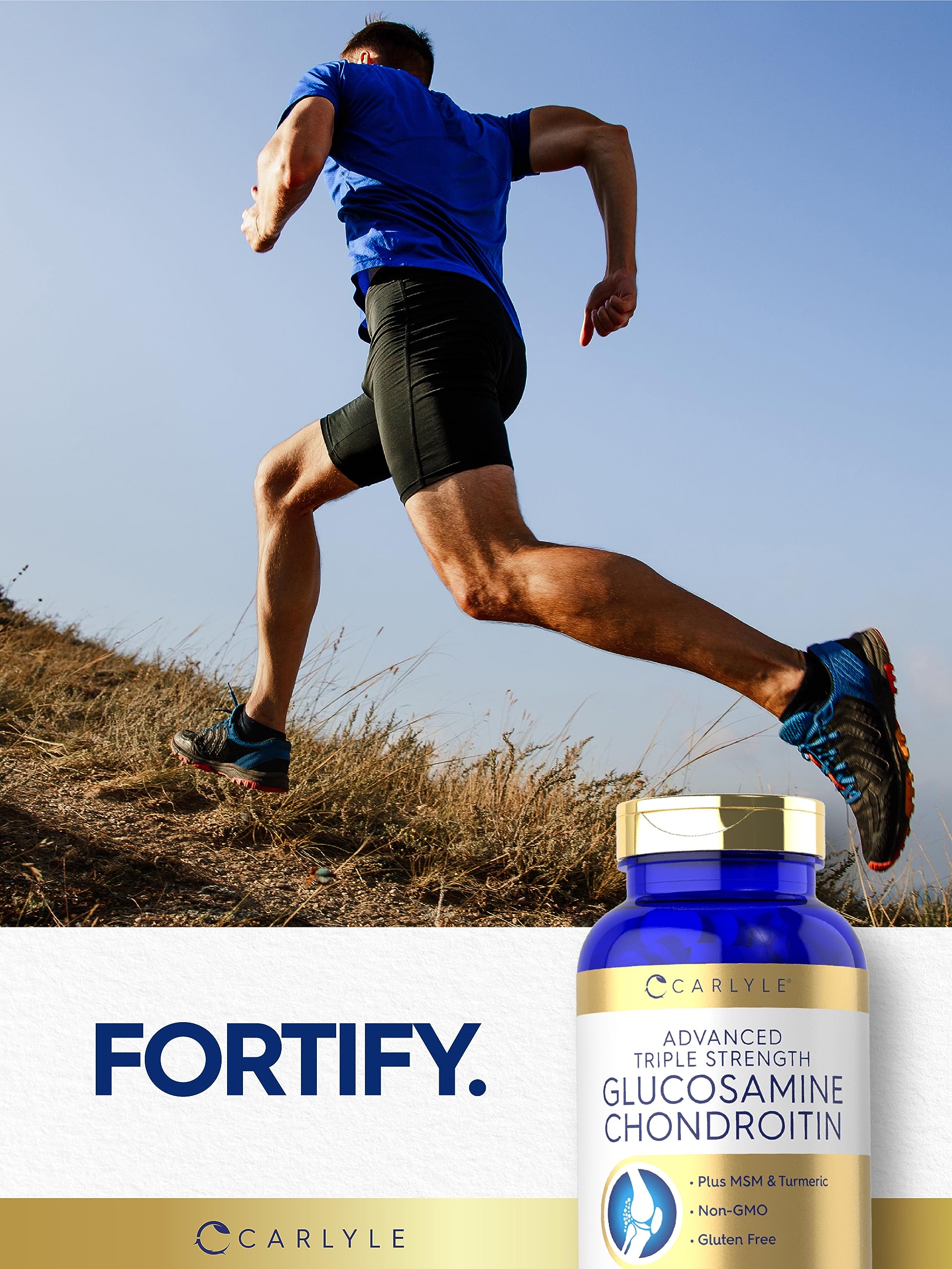Foto 7 | Suplemento Carlyle: Glucosamina Condroitina Msm Cúrcuma 200 Unidades - Venta Internacional