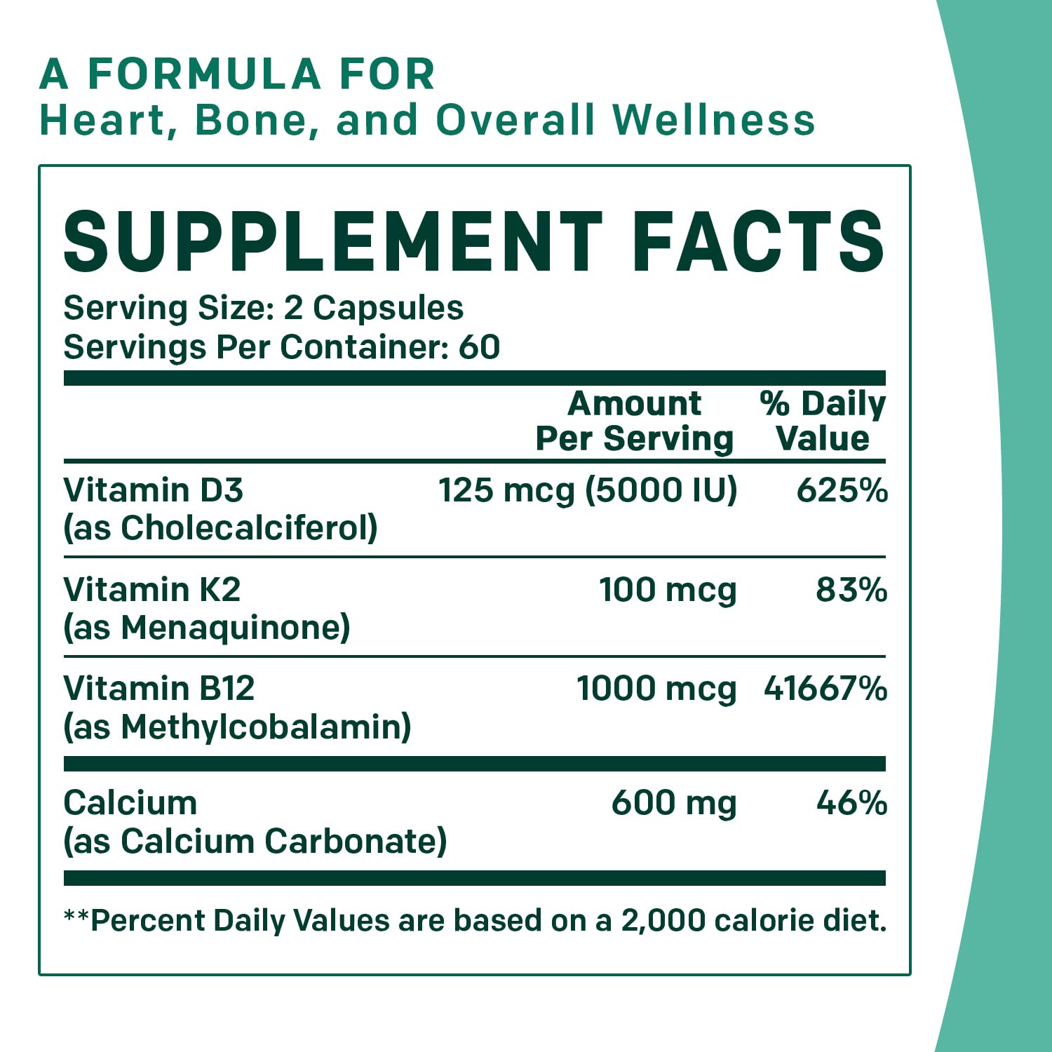 Foto 6 pulgar | Suplemento Primemd Calcium 600 Mg con Vitamina D3 K2 B12 5000 Ui - Venta Internacional