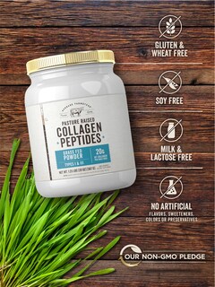 Foto 5 | Suplemento de Péptidos de Colágeno Alimentado con Pasto en Polvo 600 Ml Hierba - Venta Internacional