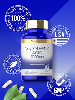 Foto 5 | Suplemento de Ácido Pantoténico Carlyle 1000 mg - 100 cápsulas