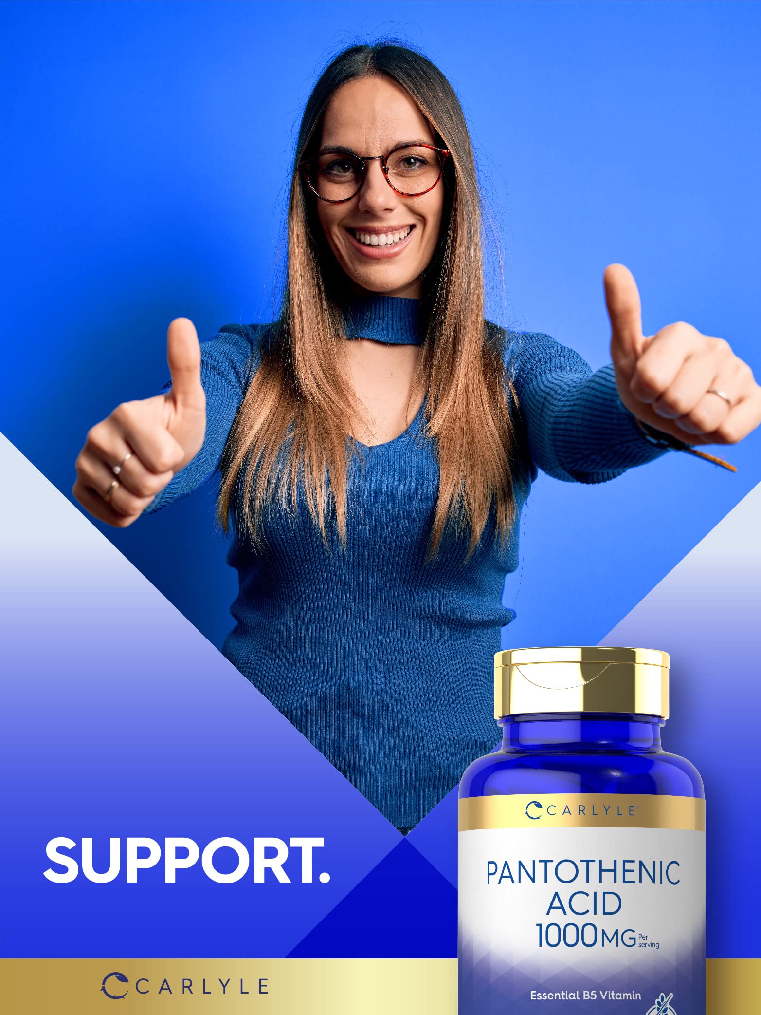 Foto 7 pulgar | Suplemento de Ácido Pantoténico Carlyle 1000 mg - 100 cápsulas