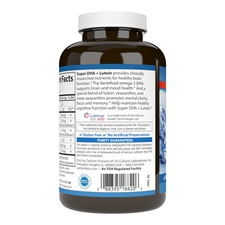 Foto 3 | Suplemento Carlson Super Dha Plus Luteína Dha 120 Cápsulas - Venta Internacional