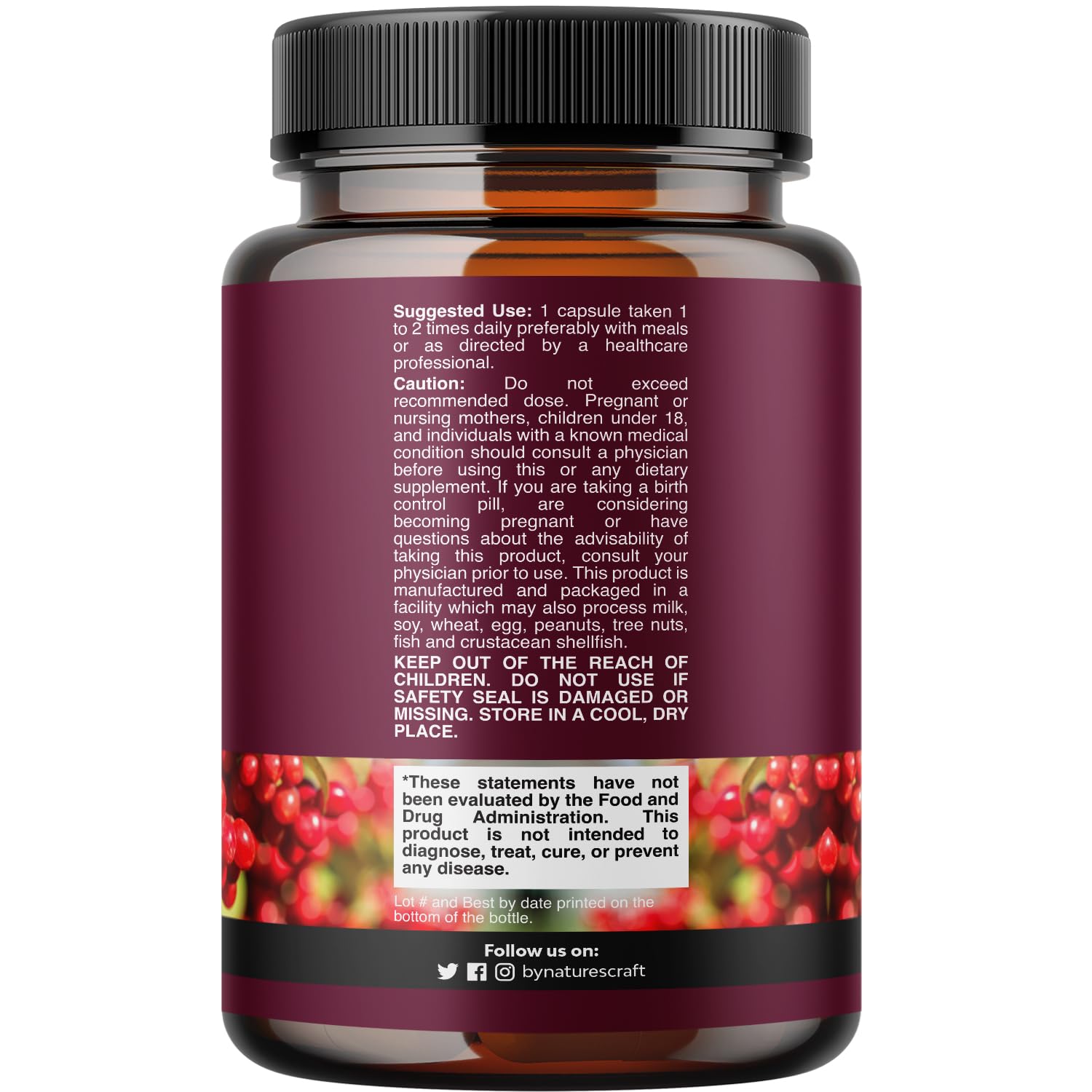 Foto 3 pulgar | Supplement Natures Craft Kidney Support Cranberry para Mujeres y Hombres - Venta Internacional