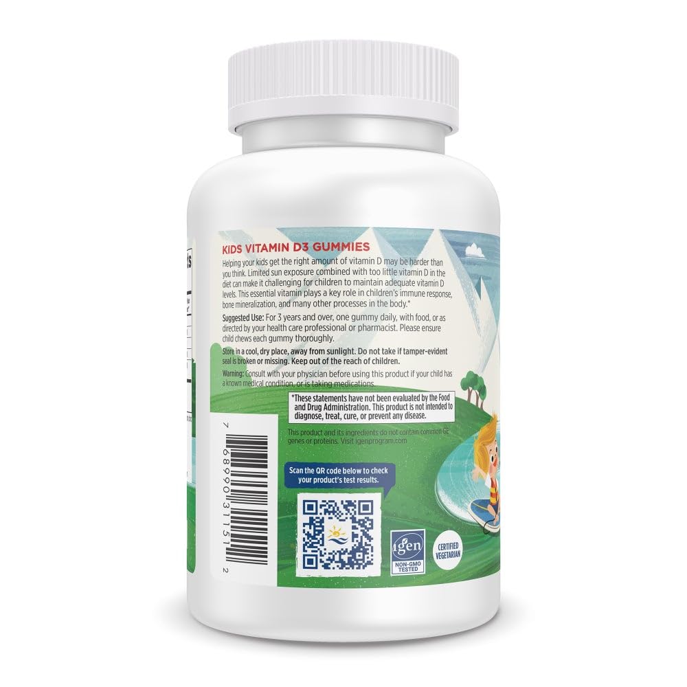 Foto 4 pulgar | Vitamina D3 Nordic Naturals en Gomitas para Niños 400 Iu 120 Unidades - Venta Internacional