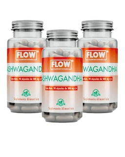 Foto 1 | Vitaminas Minerales Flow Supplements 3 Pack - Cápsulas Ashwagandha
