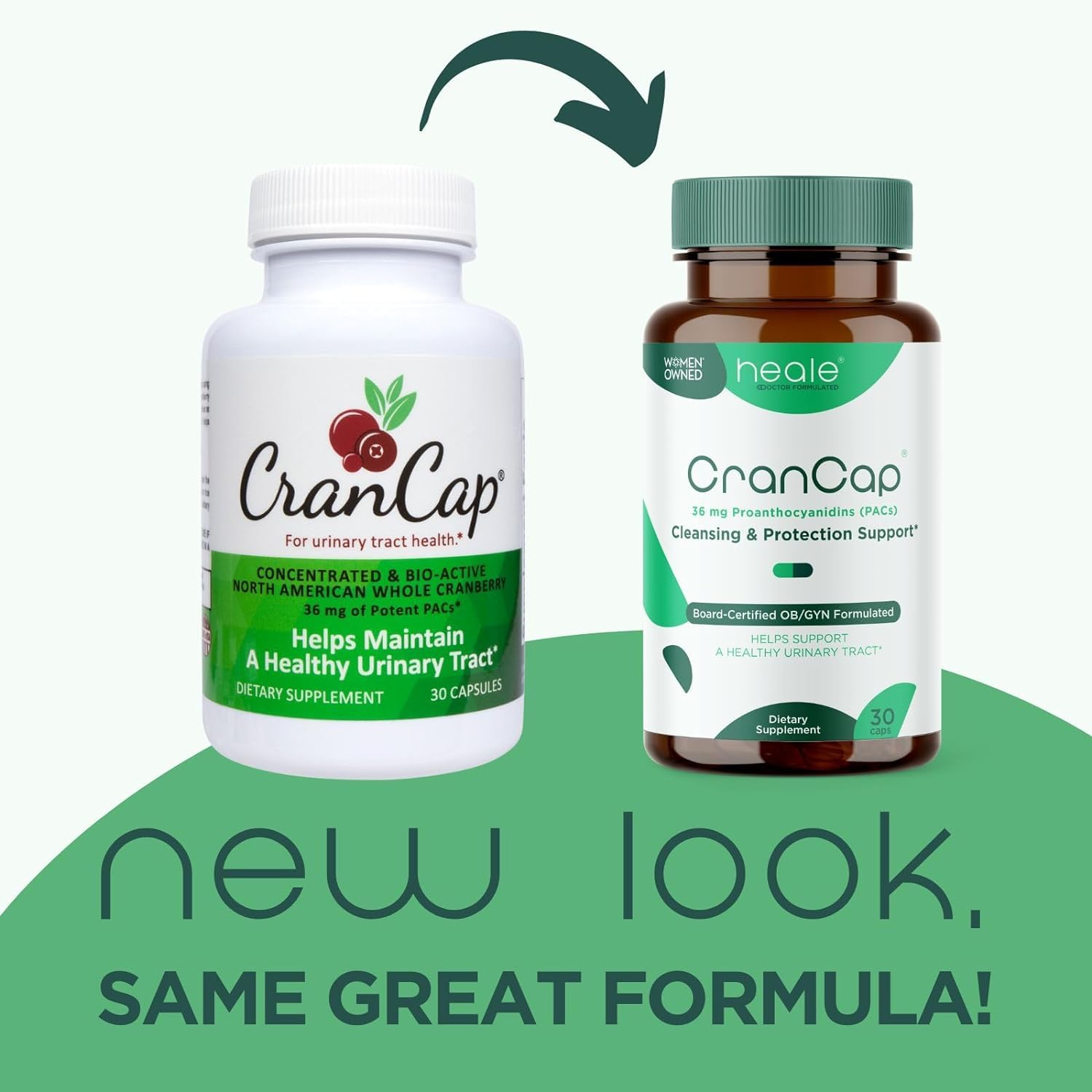 Foto 3 pulgar | Supplemento Heale Crancap Cranberry Urinary Tract 180 Cápsulas - Venta Internacional