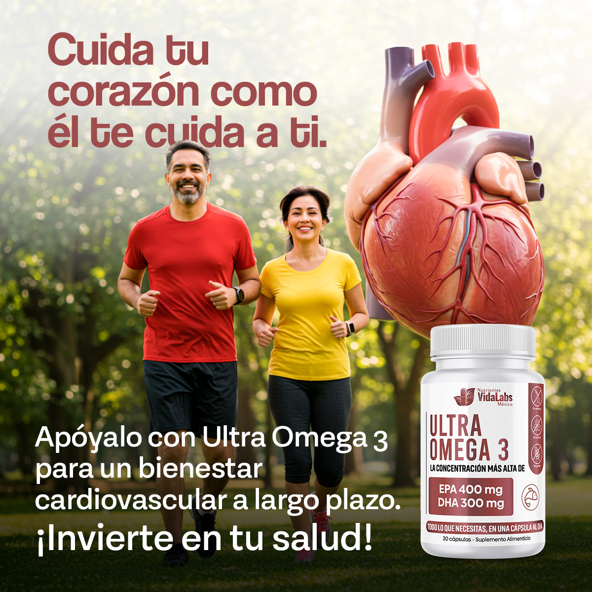 Foto 4 pulgar | Ultra Omega 3 Nutrientes Vidalabs México  Alta Concentración 400 Mg Epa Y 300 Mg Dha 30 Cápsulas
