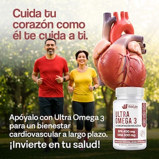 Foto 3 | Ultra Omega 3 Nutrientes Vidalabs México Alta Concentración 400 Mg Epa Y 300 Mg Dha 30 Cápsulas