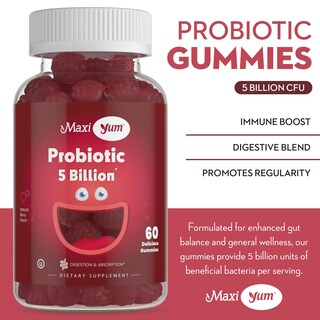 Foto 3 | Gomitas Probióticas Maxi Yum 5 Mil Millones De Ufc, Salud Digestiva - Venta Internacional