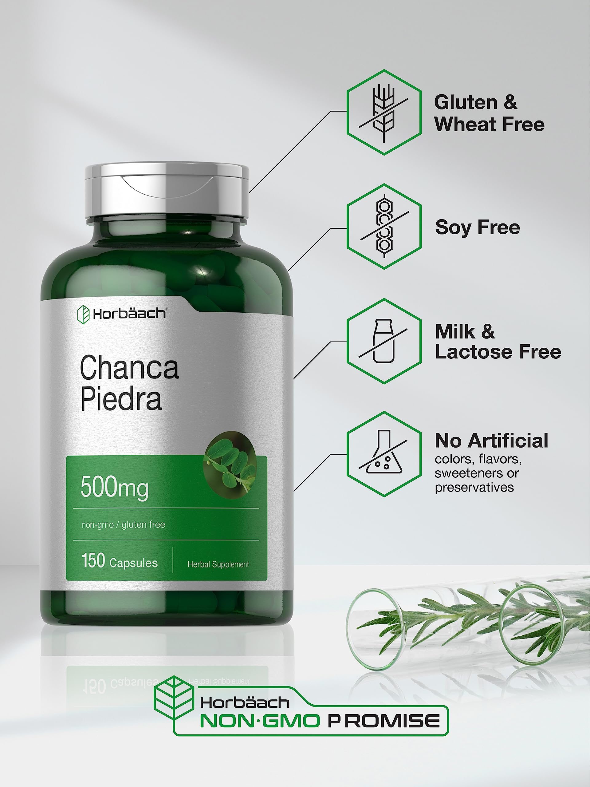 Foto 5 pulgar | Suplemento Horbäach Chanca Piedra 500 mg 150 Unidades - Venta Internacional