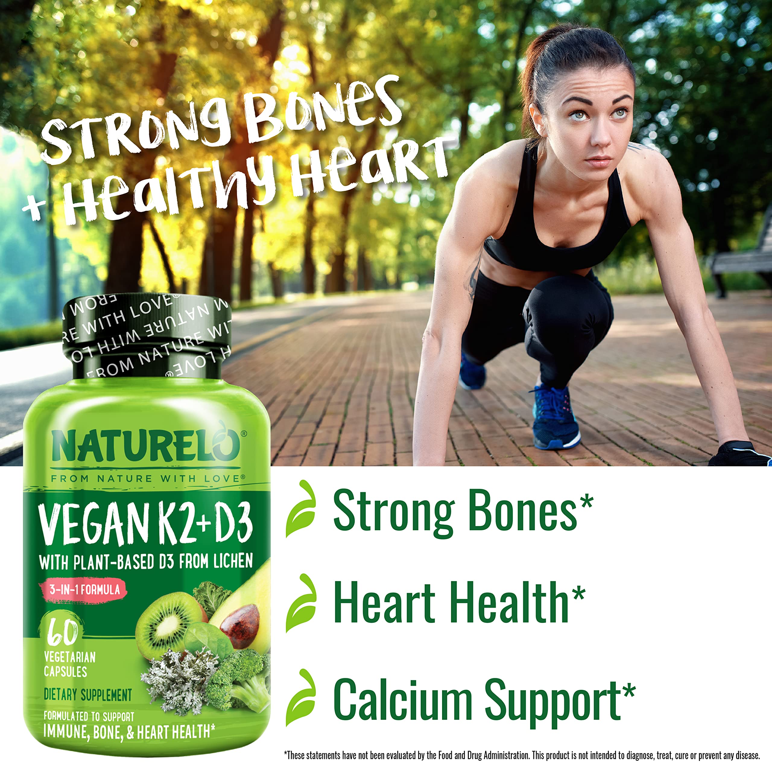 Foto 7 pulgar | Suplemento Naturelo Vegan K2+d3 para el Sistema Inmunológico 60 Cápsulas - Venta Internacional