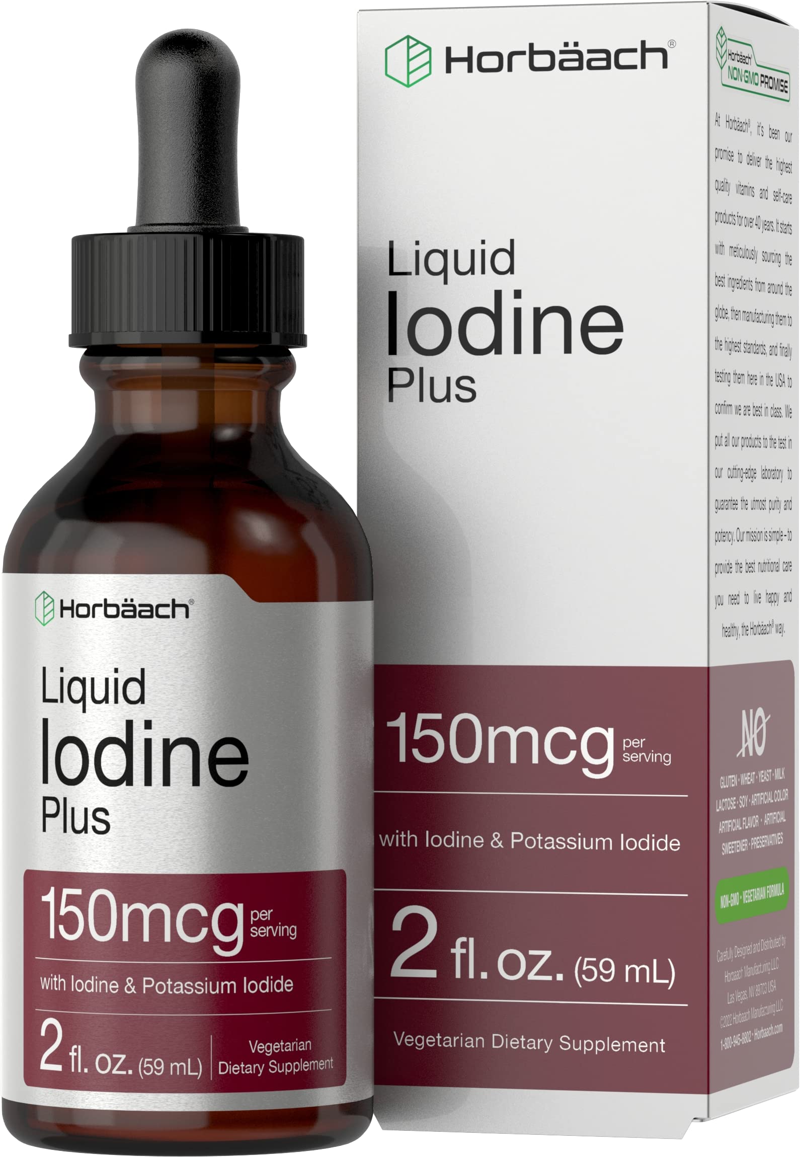 Foto 1 | Suplemento Horbäach Solución De Yodo 60 ml-Venta Internacional