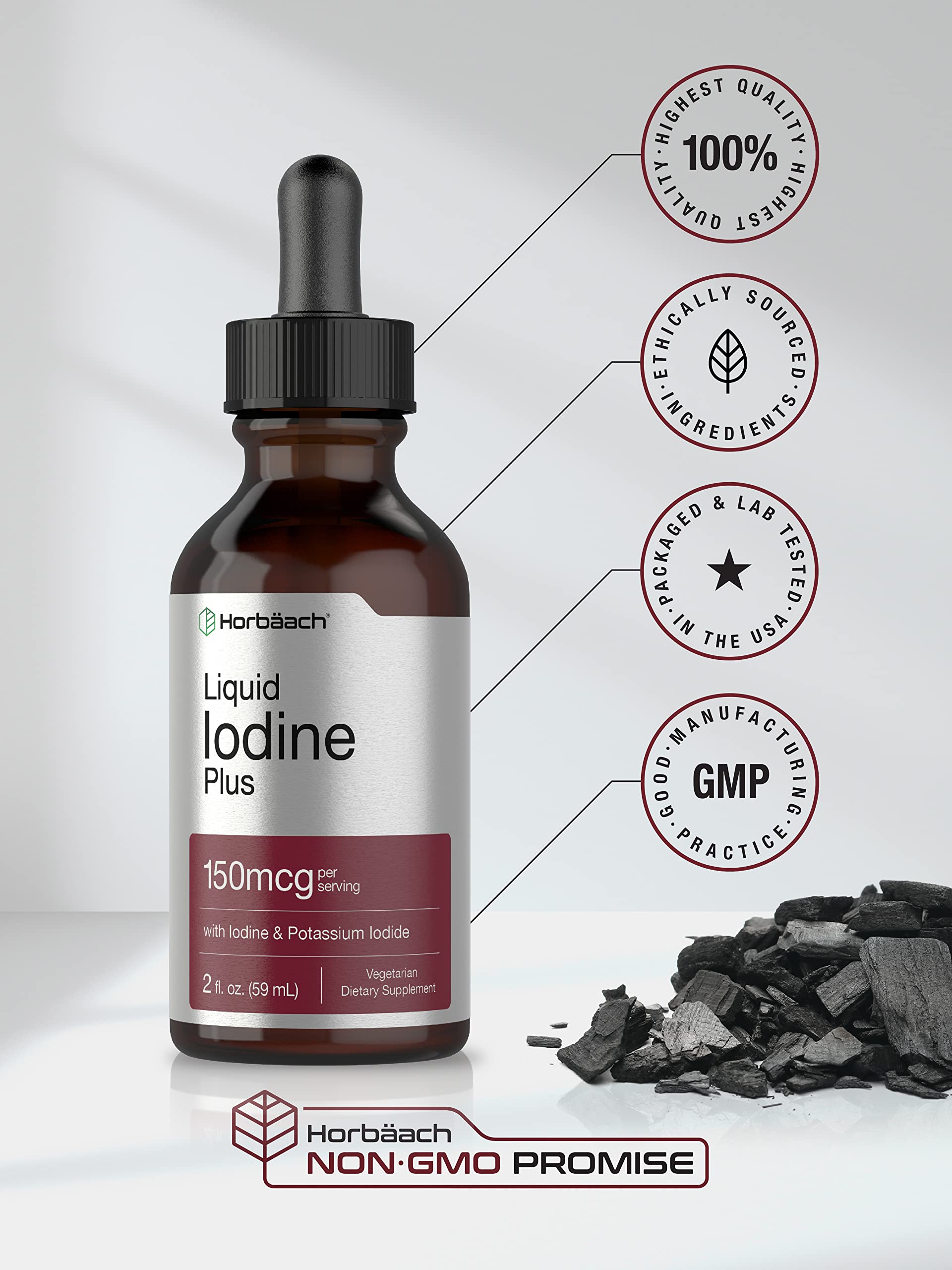 Foto 5 | Suplemento Horbäach Solución De Yodo 60 ml-Venta Internacional