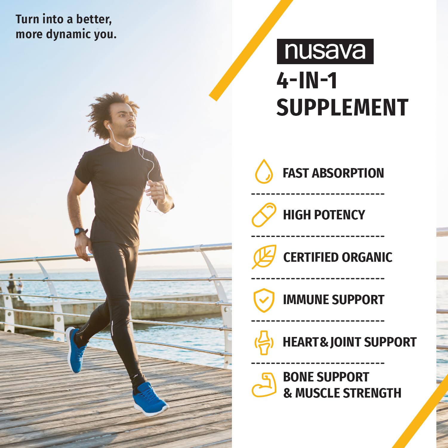 Foto 2 | Gotas Líquidas Nusava de Vitamina D3 K2 de 5000 Ui con Aceite Mct Omega 3 Paquete de 2 Unidades - Venta Internacional