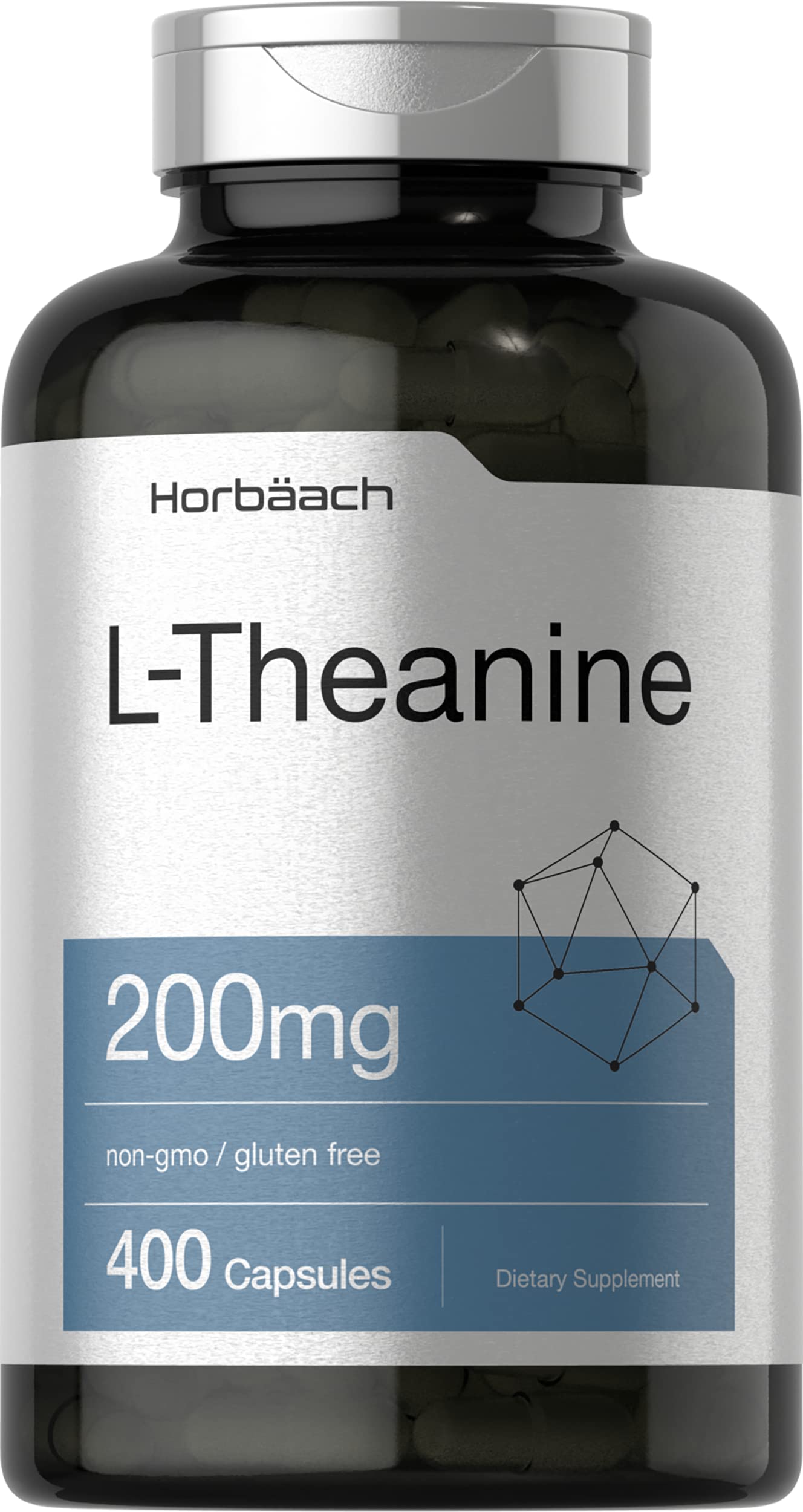 Foto 2 pulgar | Suplemento Horbäach L-teanina 200 mg 400 Cápsulas - Venta Internacional