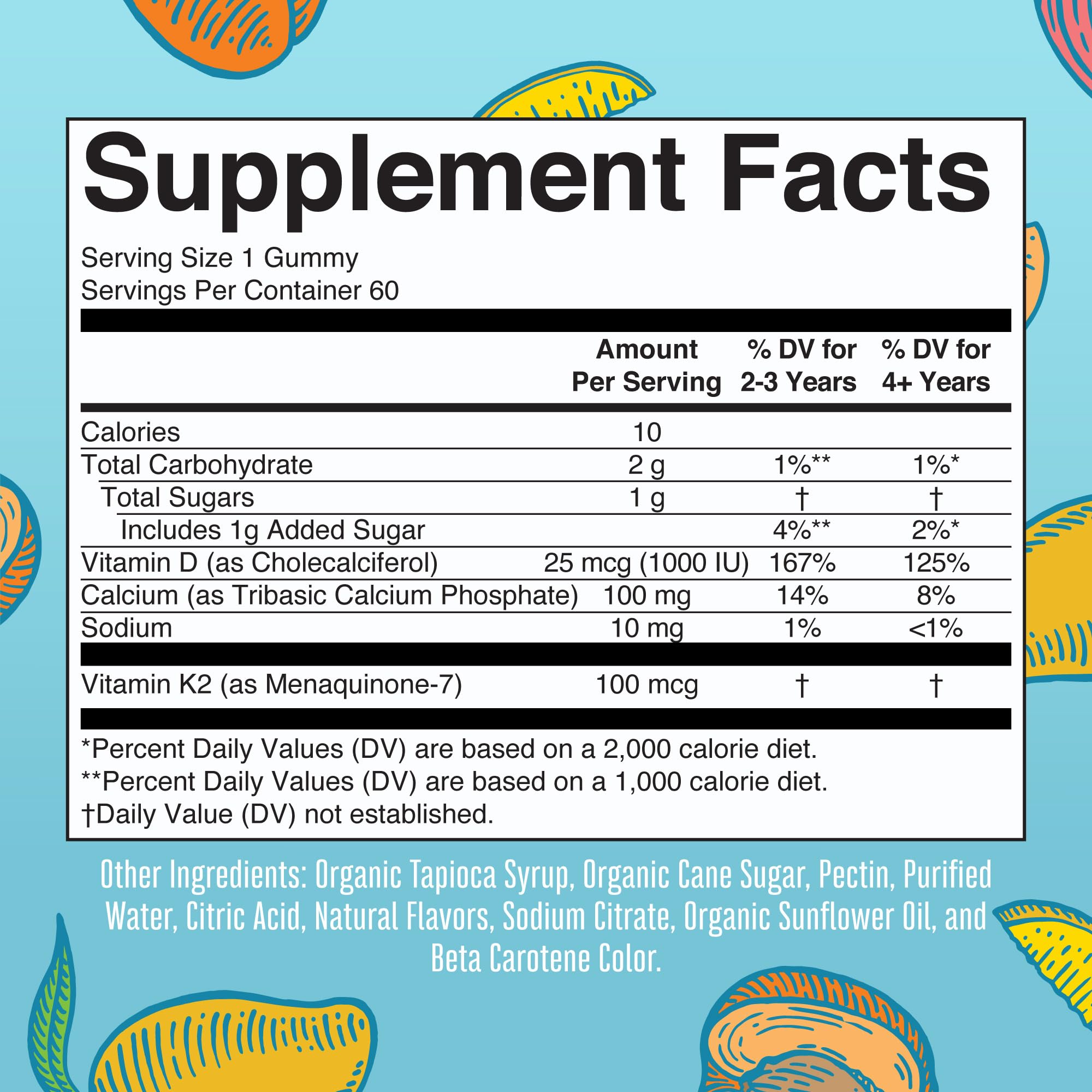 Foto 5 pulgar | Suplemento Maryruth Organics Calcium Con Vitamina D Y K2 60 Unidades - Venta Internacional