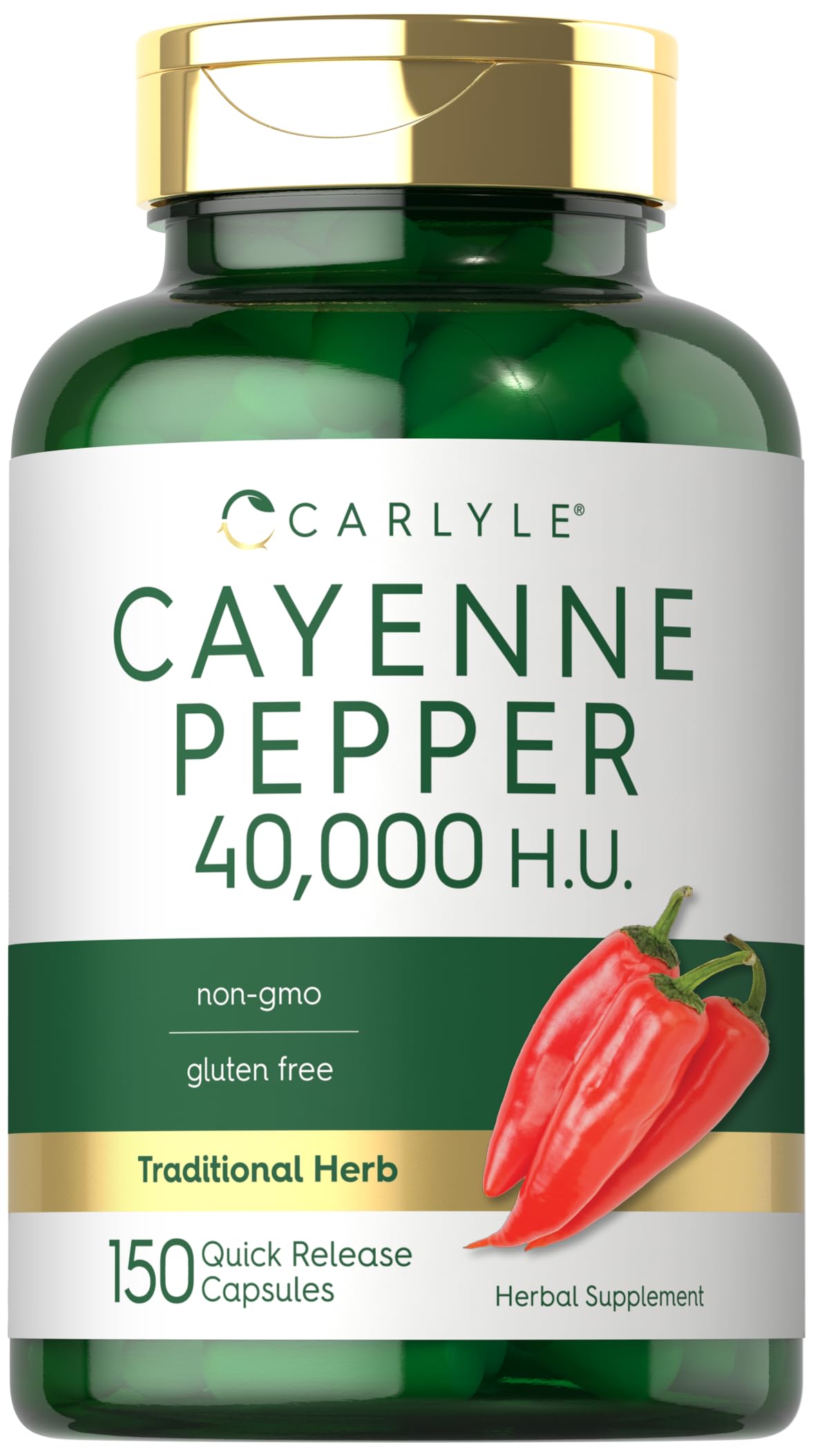 Foto 2 pulgar | Suplemento Carlyle Cayenne Pepper Capsulas 450 Mg 40 000 Hu - Venta Internacional