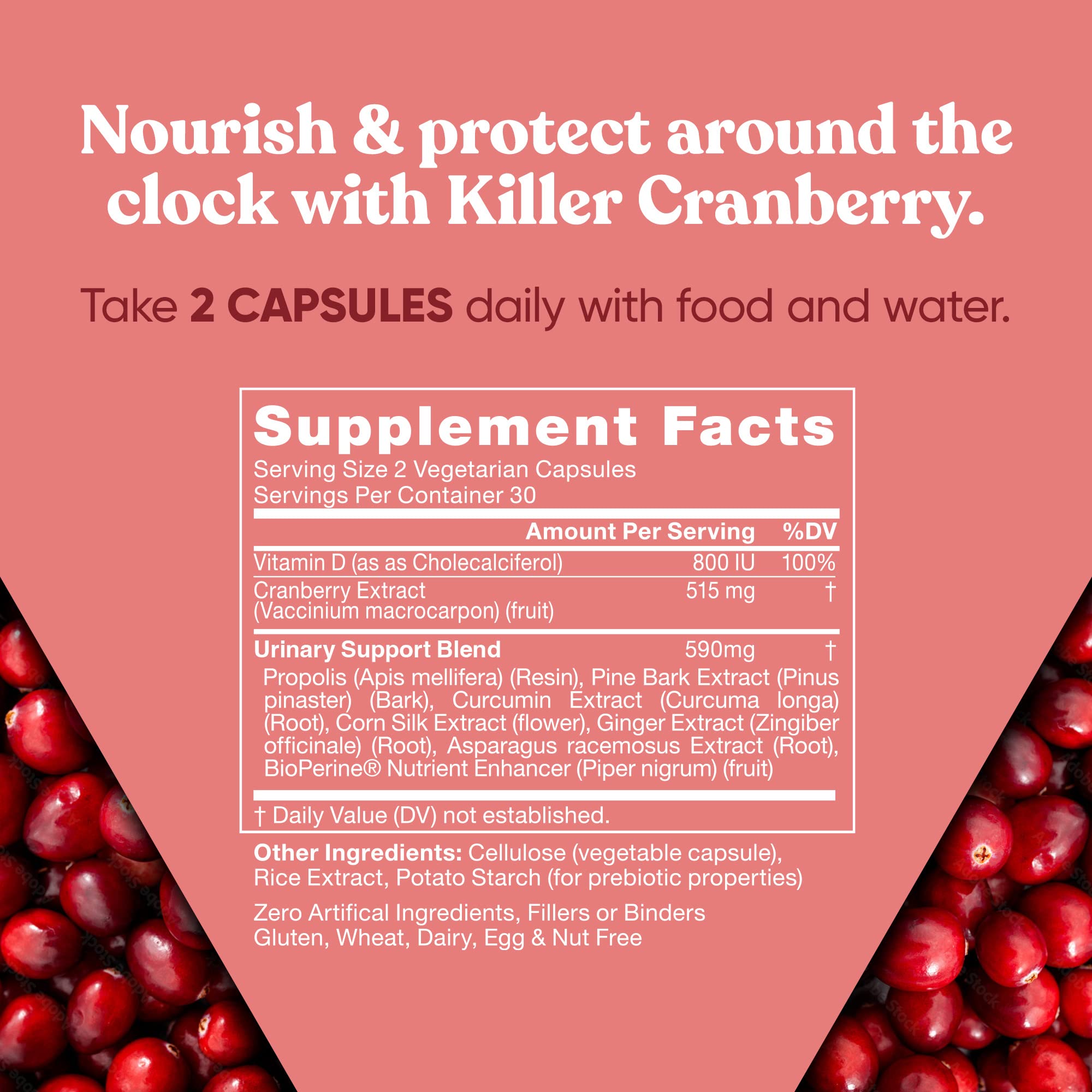 Foto 4 pulgar | Suplemento Eu Natural Killer Cranberry 60 Cápsulas - Venta Internacional