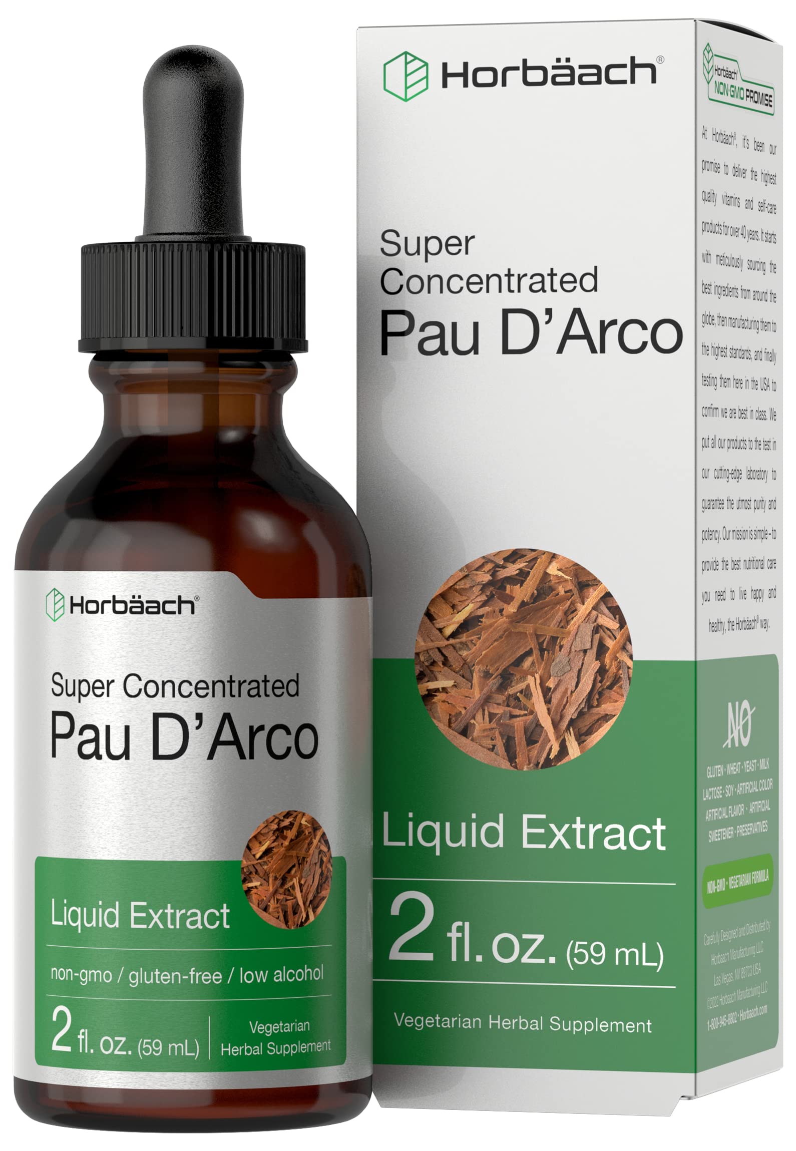 Foto 2 pulgar | Suplemento Horbäach Pau D'arco Extract 60 ml - Venta Internacional
