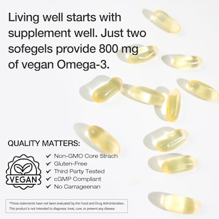Foto 6 | Suplementos Vegepower Vegan Omega-3 Algas Dha 2000 mg 90 Cápsulas Blandas - Venta Internacional