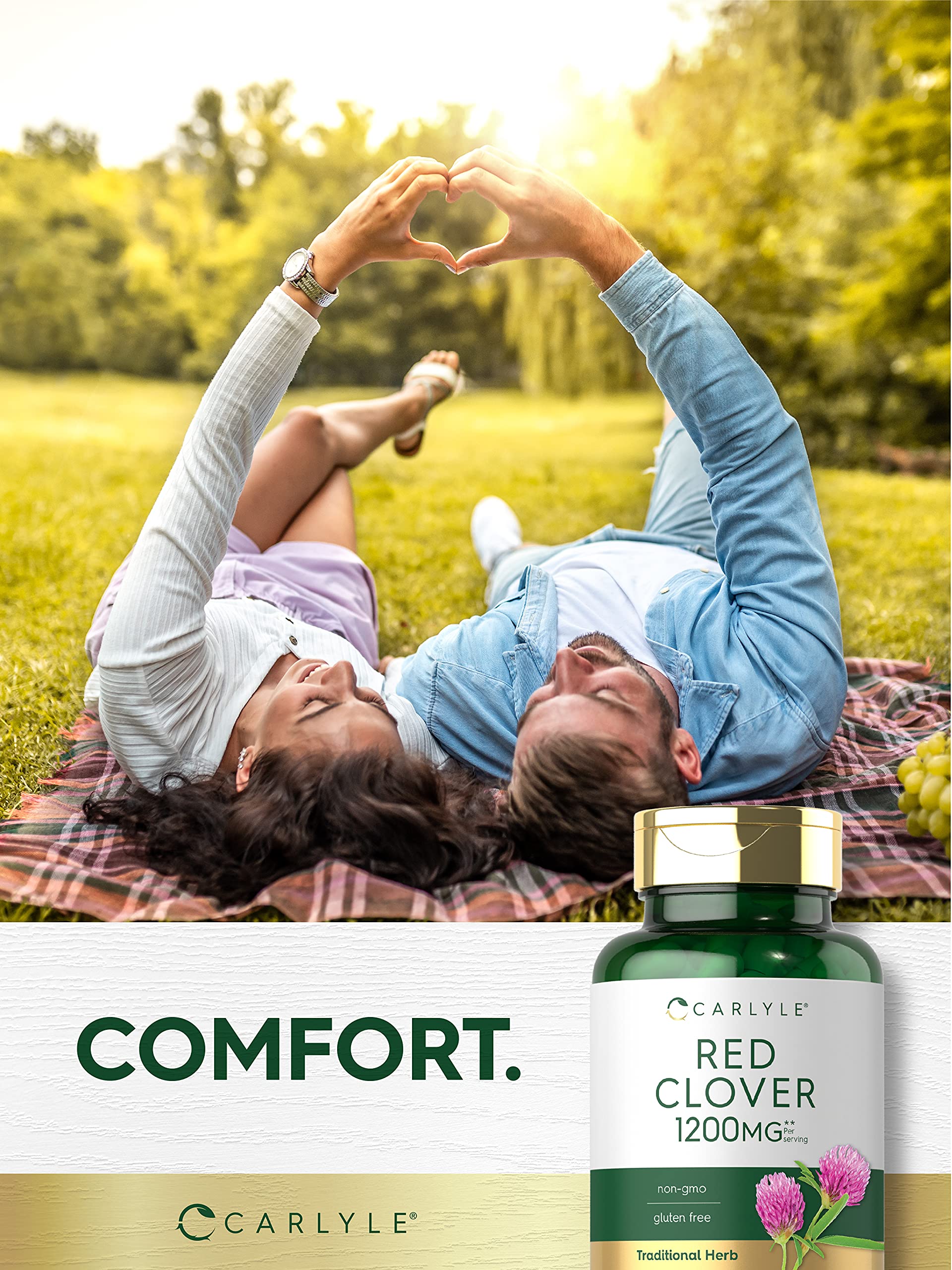 Foto 7 pulgar | Suplemento Carlyle Red Clover, Cápsulas De 1200 Mg- Venta Internacional