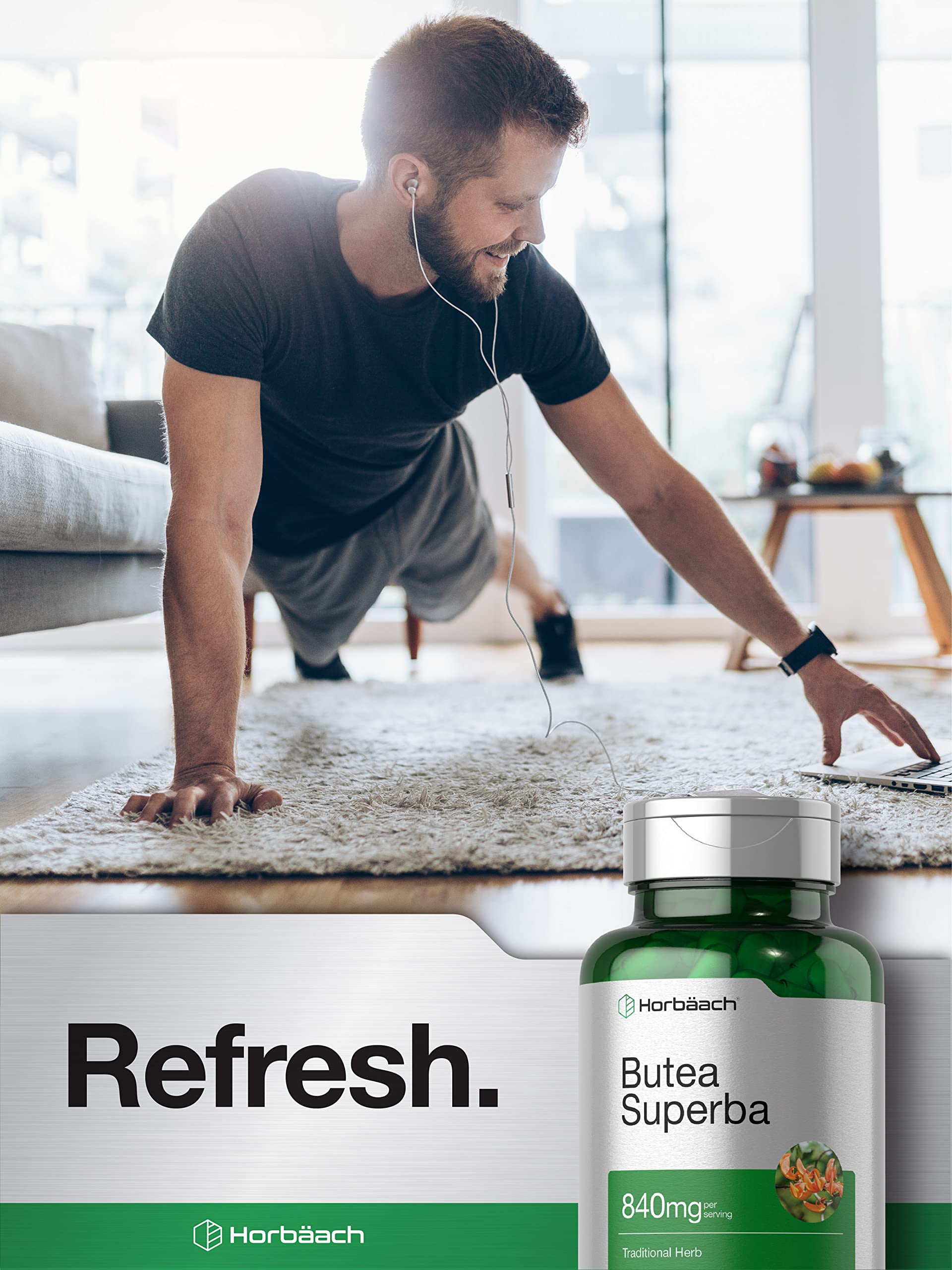Foto 7 pulgar | Suplemento Horbäach Butea Superba Root 840 mg 90 Cápsulas - Venta Internacional