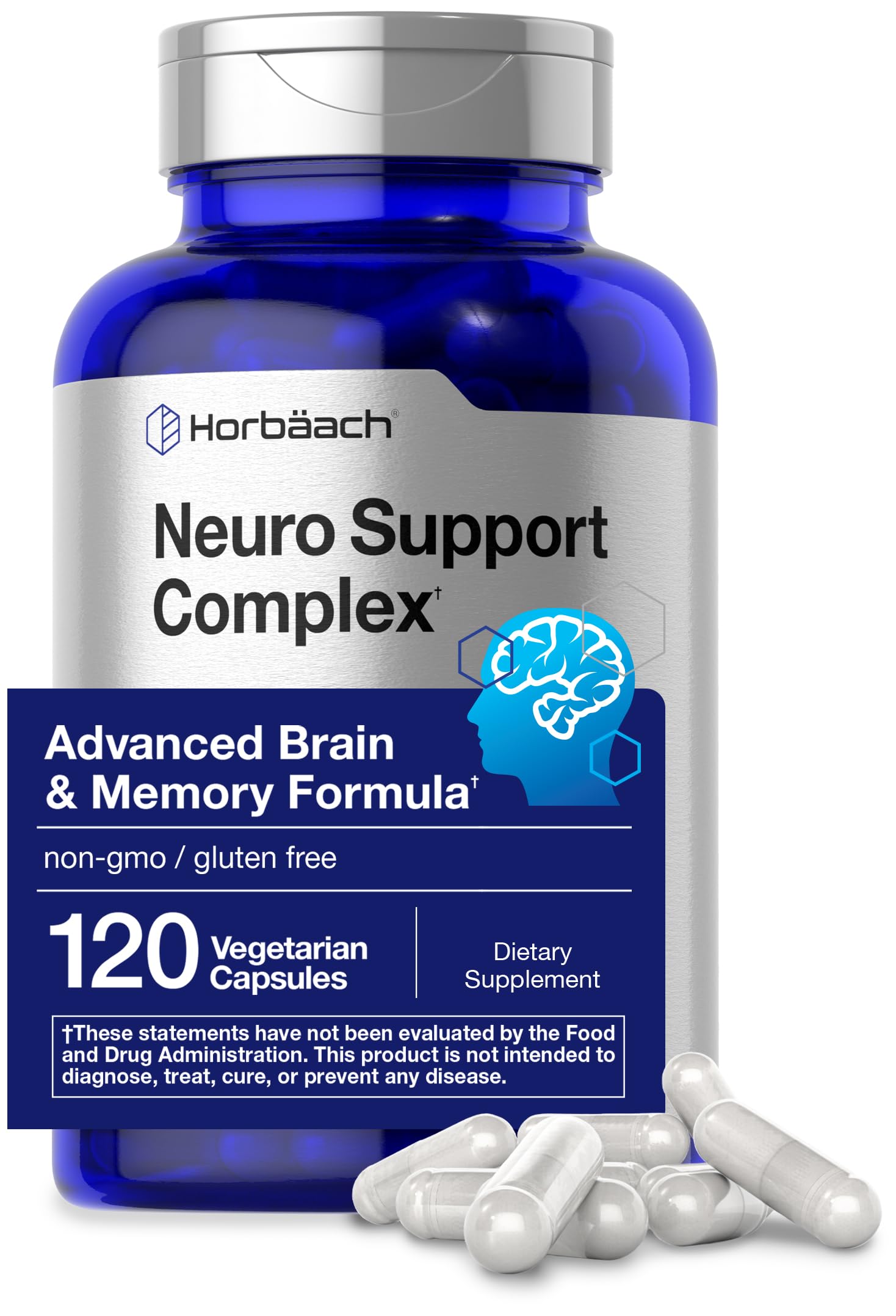 Foto 2 pulgar | Suplemento Horbäach Neuro Support 120 Cápsulas - Venta Internacional