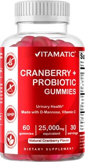 Foto 1 | Gomitas Veganas de Arándano Supplement Vitamatic 60 Piezas - Venta Internacional