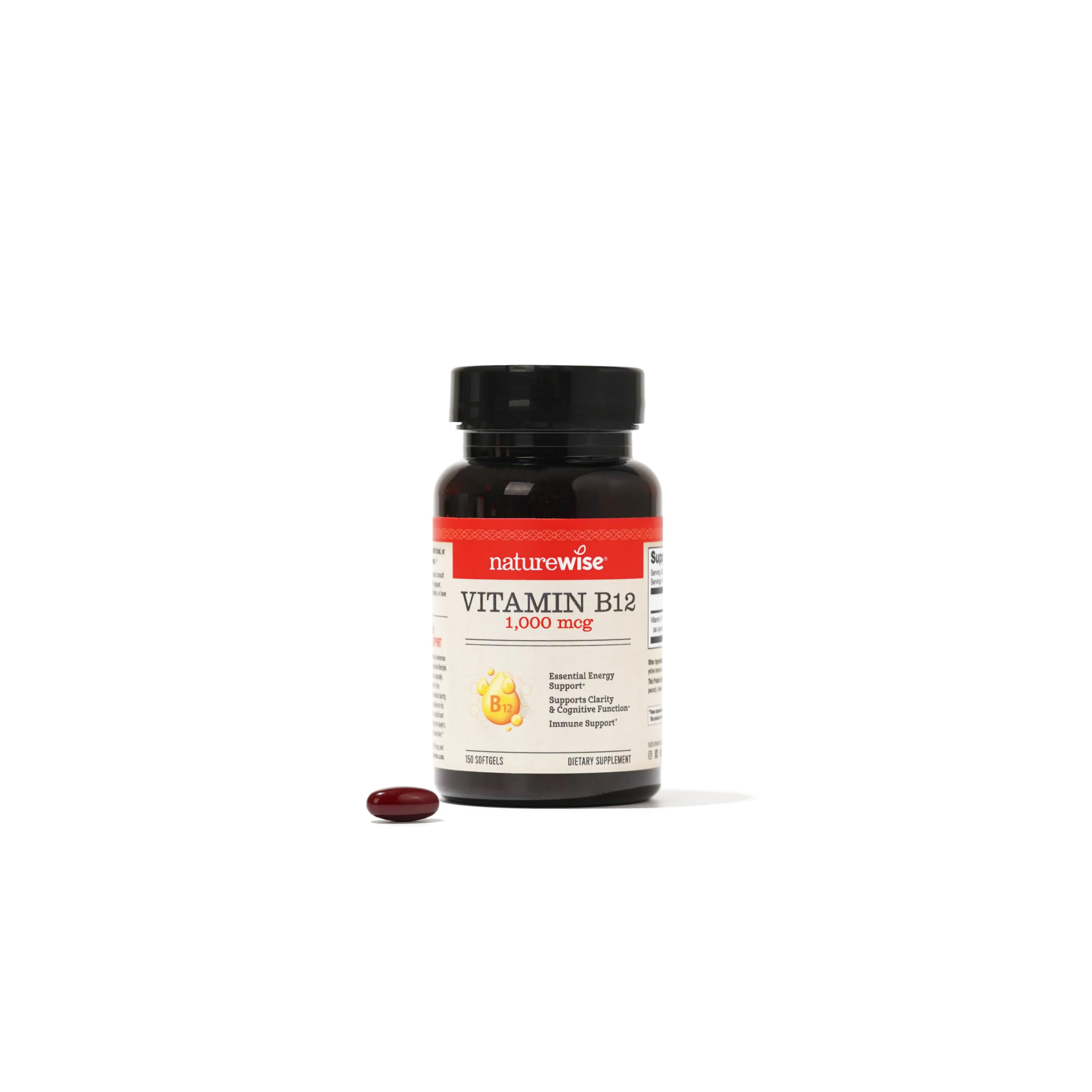 Foto 2 pulgar | Suplemento de Vitamina B12 Naturewise 1000 MCG 150 Cápsulas Blandas - Venta Internacional