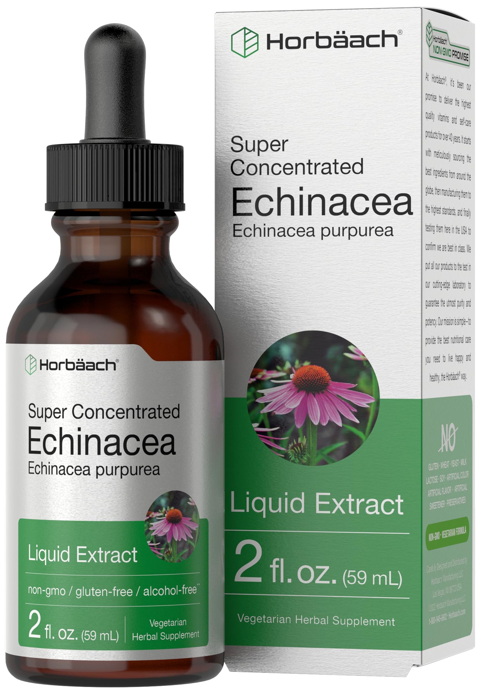 Suplemento Horbäach Echinacea Drops Extracto Líquido 60 ml - Venta Internacional
