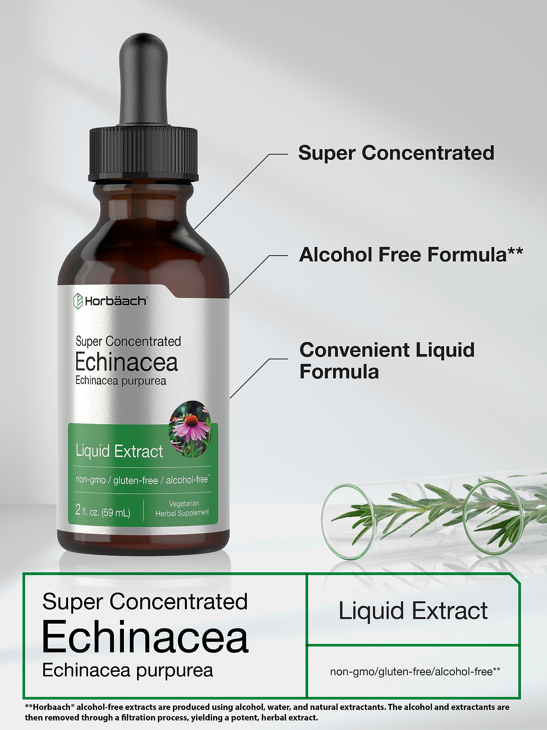 Foto 5 pulgar | Suplemento Horbäach Echinacea Drops Extracto Líquido 60 ml - Venta Internacional