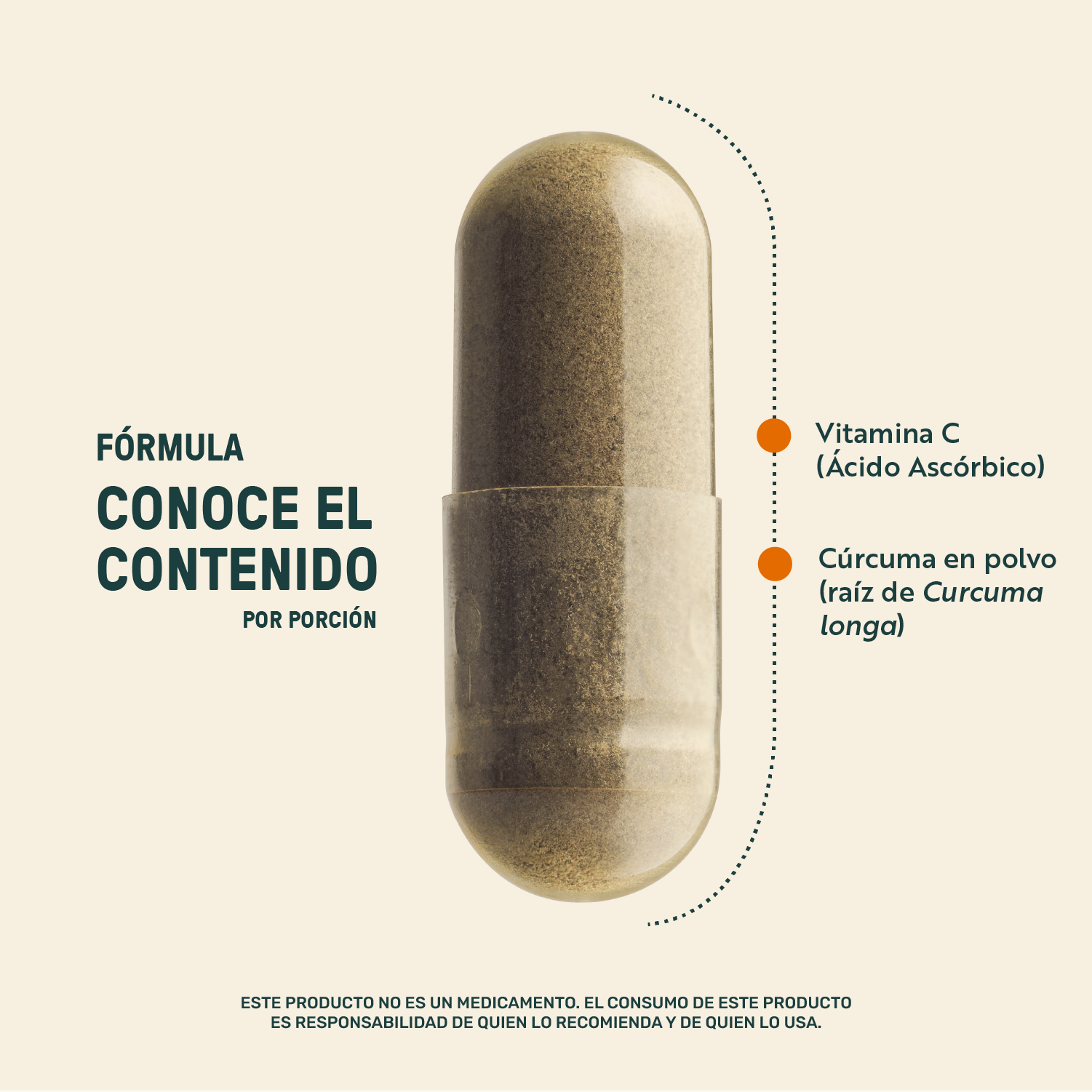 Foto 5 pulgar | Suplemento Life360+ Vitamina C Cúrcuma de 270 Cápsulas