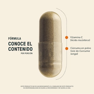 Foto 4 | Suplemento Life360+ Vitamina C Cúrcuma de 270 Cápsulas